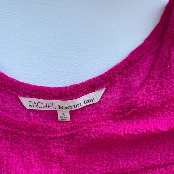 Rachel Roy Fuchsia Knitted Top Size S - Picture 2 of 4